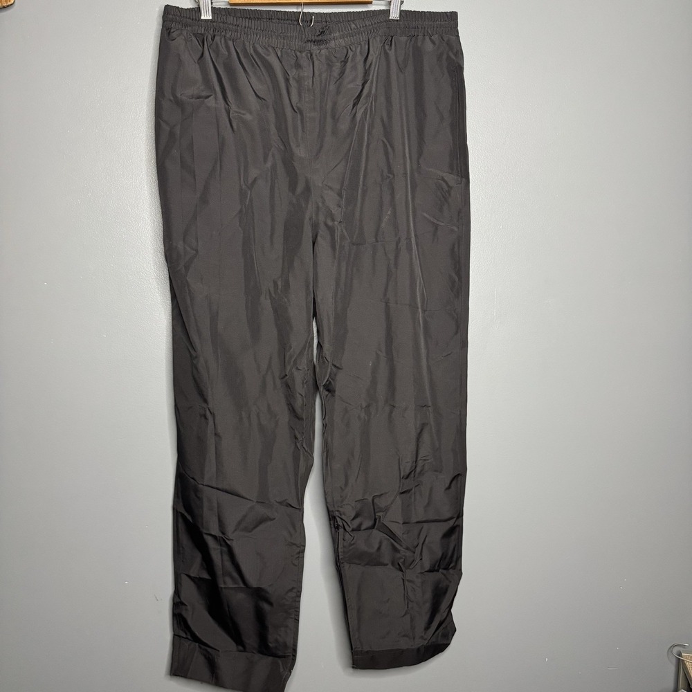 Sun Mountain Golf Ankle-Zip Elastic Polyester‎ Rain Pants Brown Men's 2XL x 32